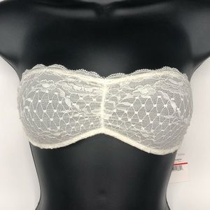 NWT Free People Intimately Collection: White Essential Lace Bandeau